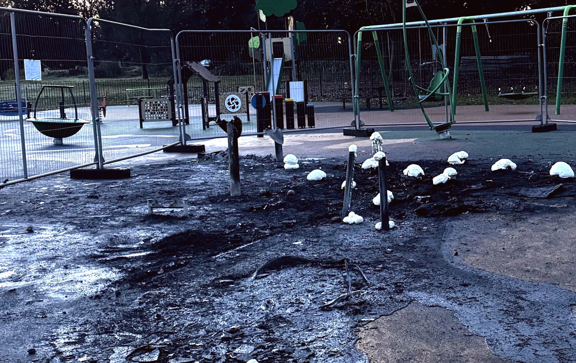 £70k play tower damaged beyond repair by fire