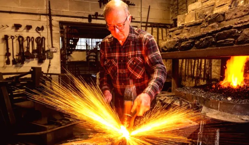 The blacksmith who safeguards the crown jewels and decorates royal palaces