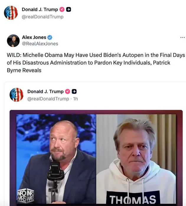 Trump Engages in a Massive, Unhinged Late Night Posting Spree