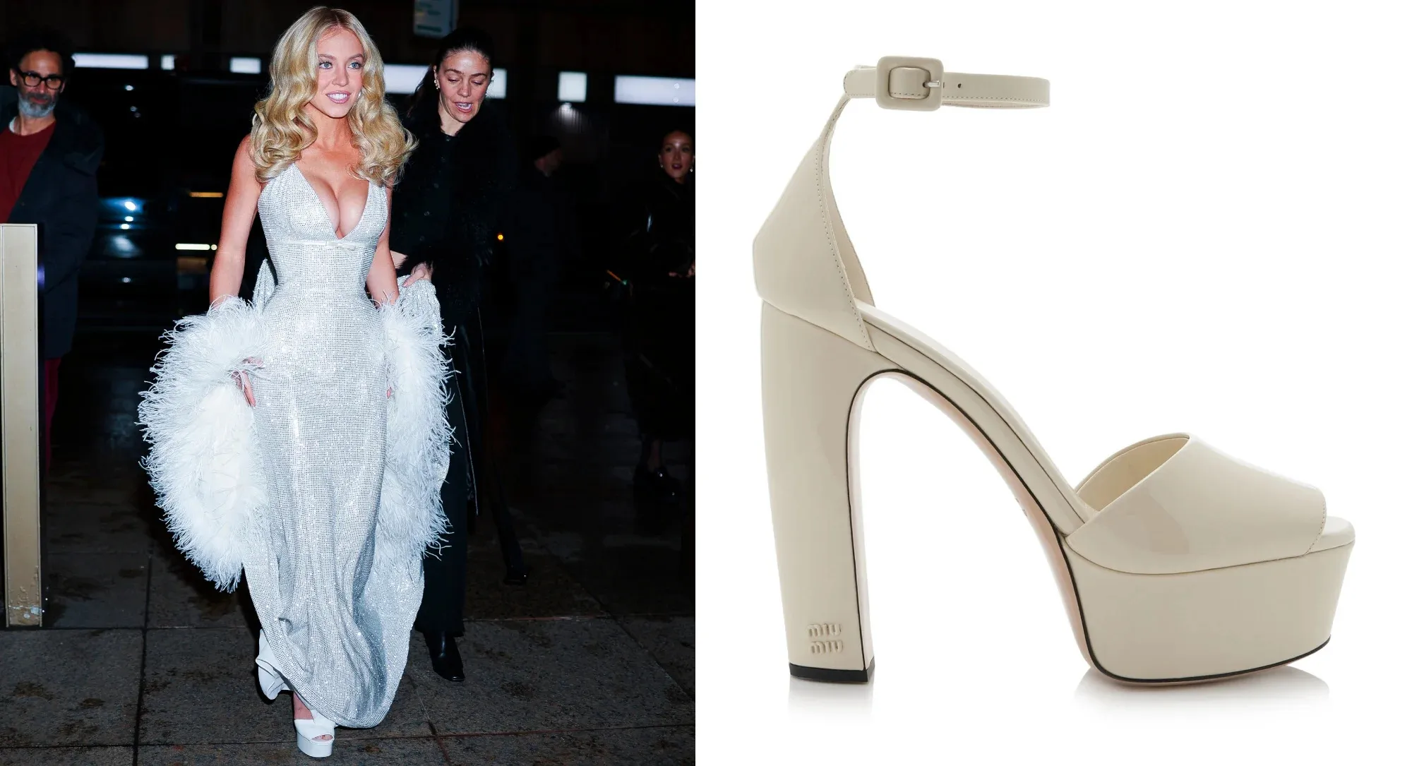 Photos of Sydney Sweeney's Shoe Looks from 'The Housemaid' Press Tour