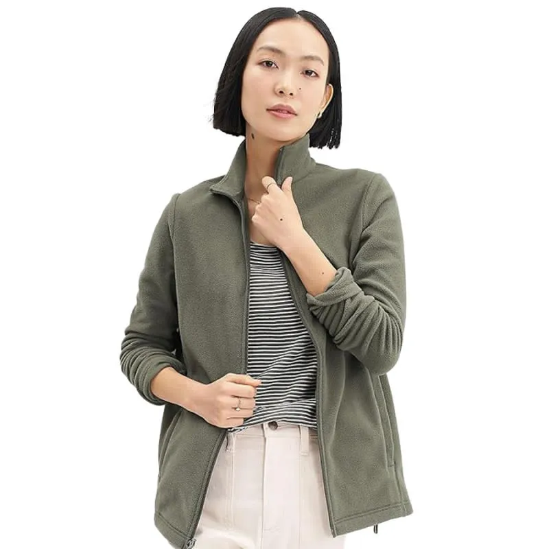 Amazon offers a Lands' End fleece jacket for $23 that is described as 'warm and cozy'