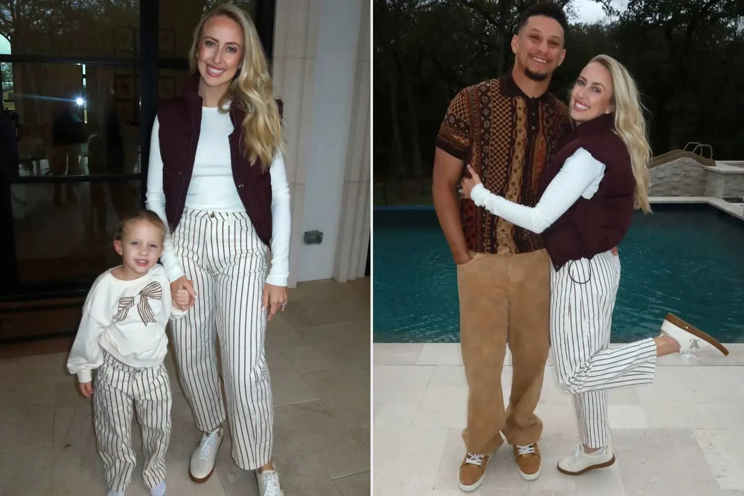 Brittany Mahomes and Daughter Sterling Rock Matching Outfits for the 'Best' Thanksgiving at Home
