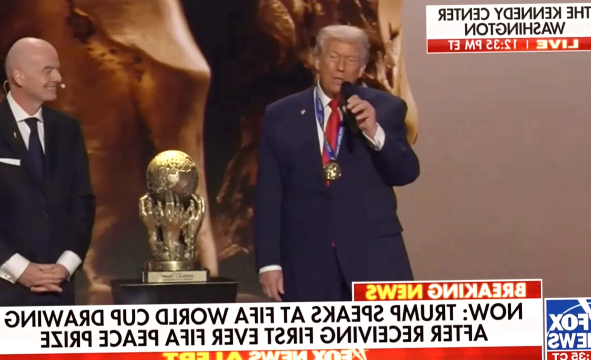 Trump Describes Receiving 'FIFA Peace Prize' as 'One of the Greatest Honors of My Life'