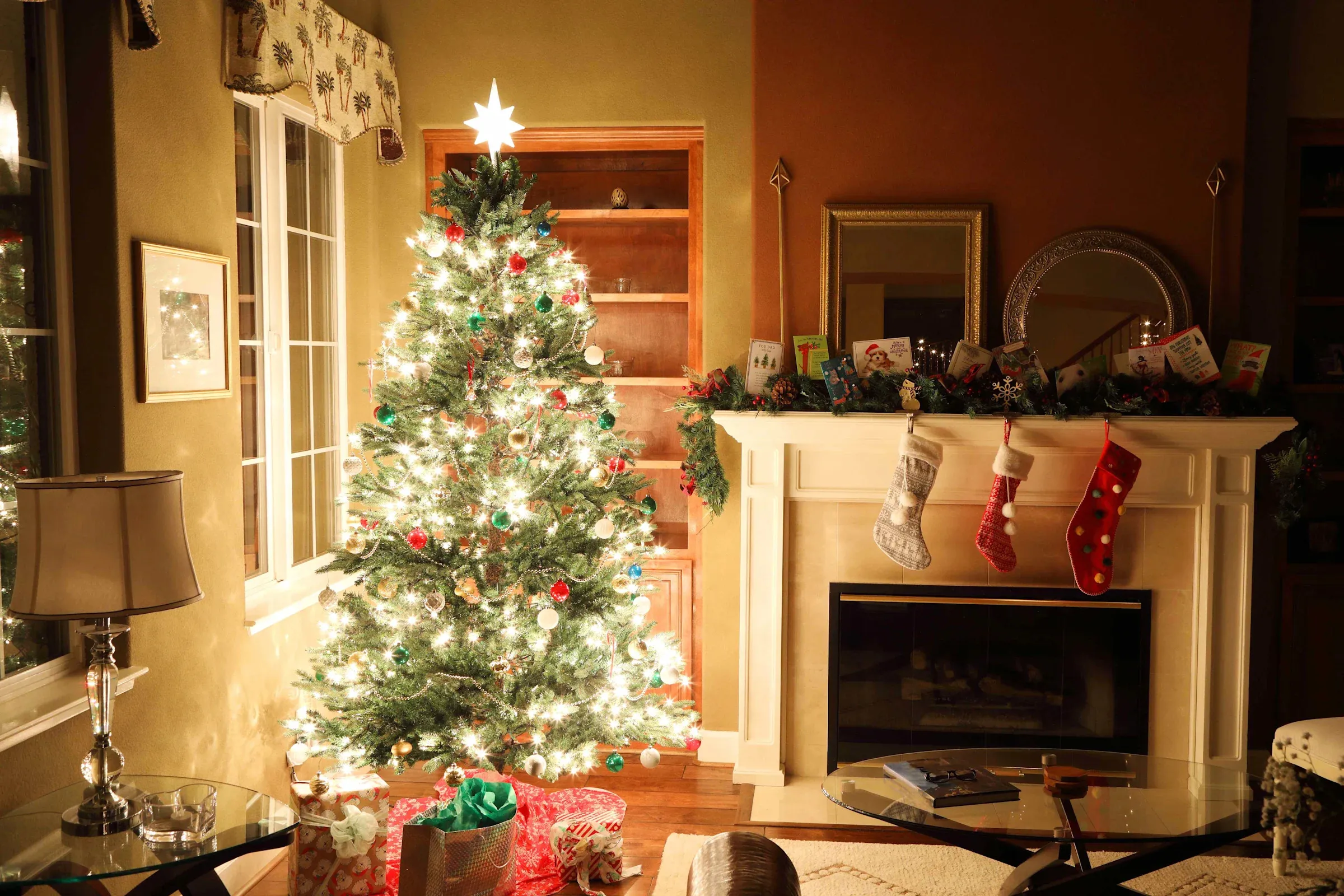 Is it acceptable to keep your Christmas tree lights on overnight? We consulted with experts.