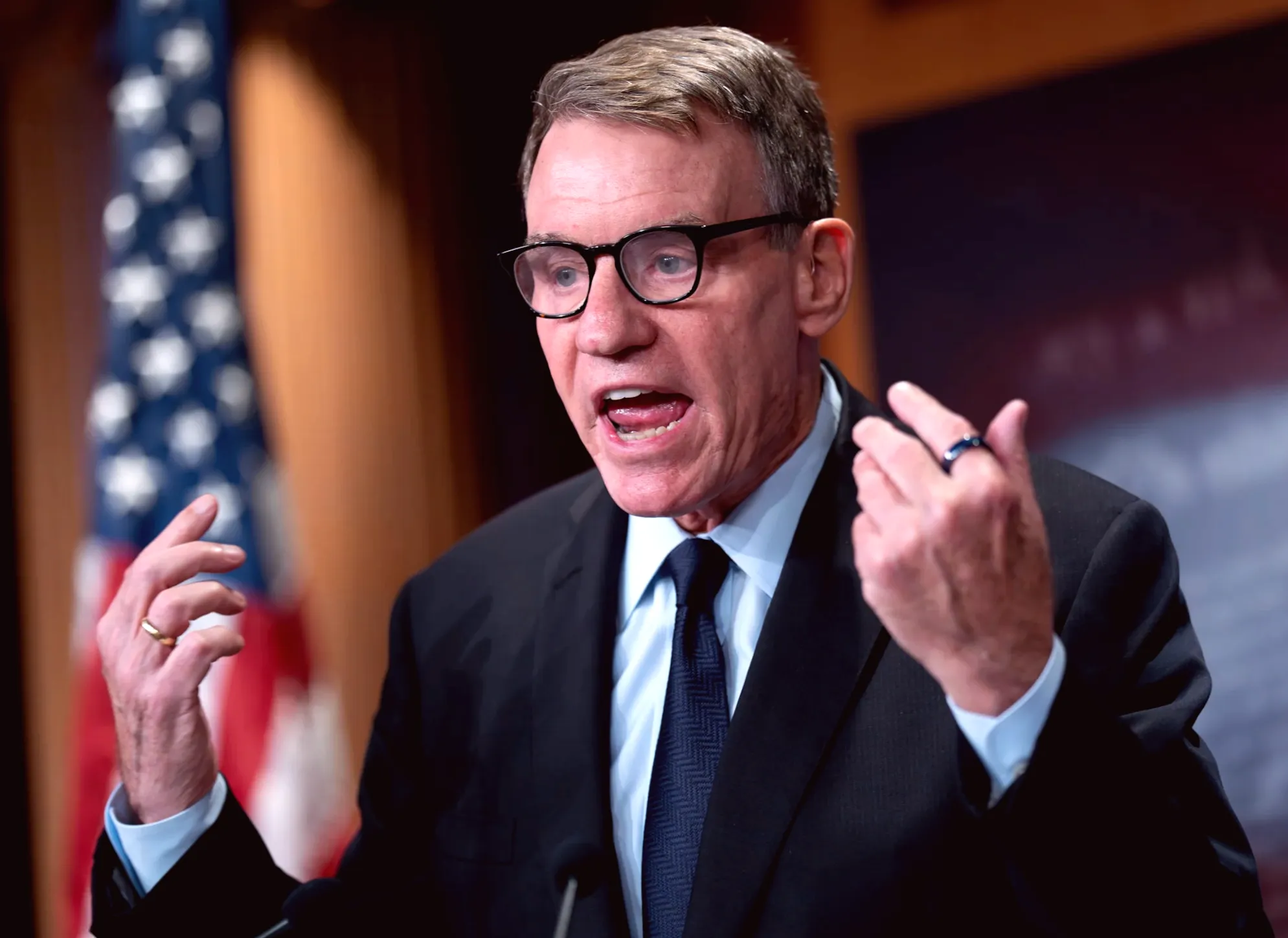 Democratic Senator Mark Warner announces campaign for reelection