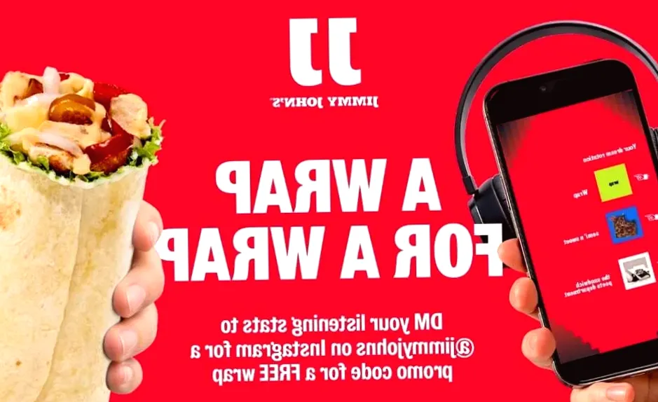 How to get a free wrap from Jimmy John's on Spotify Wrapped Day.