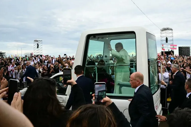 Pope Leo concludes his visit to Lebanon with prayers at the site of Beirut port explosion