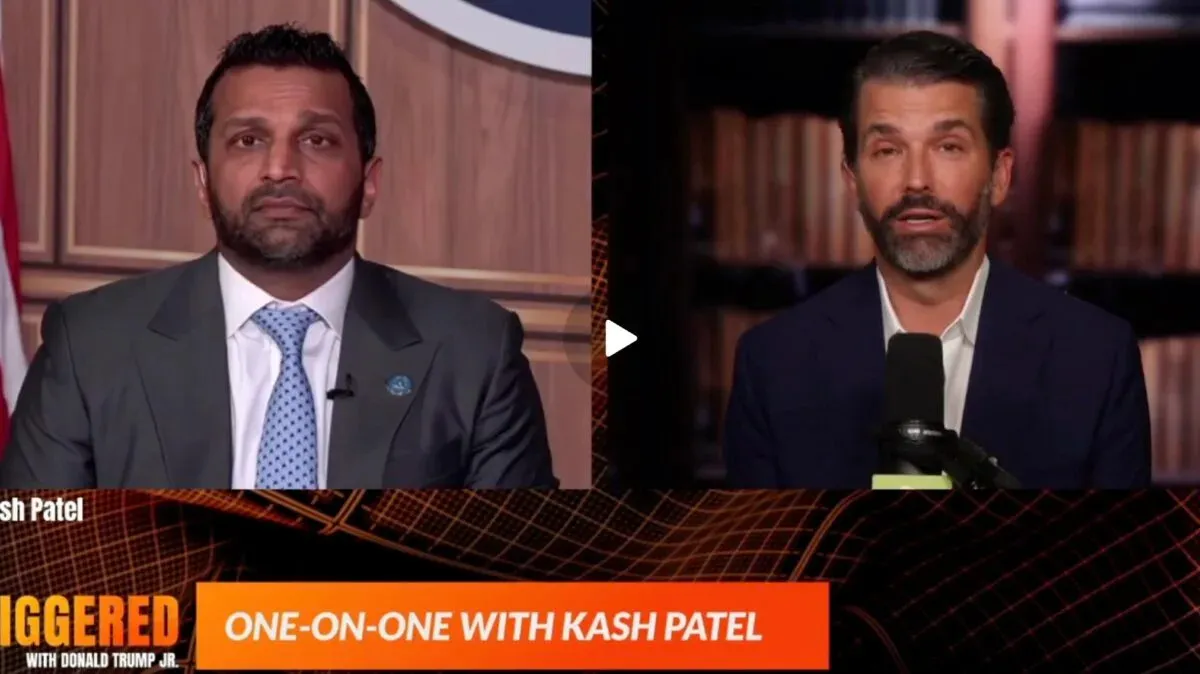 Trump Jr Confesses to Being 'Pretty Conspiratorial' Following Kash Patel's Statement that Wild Claims Distract the FBI