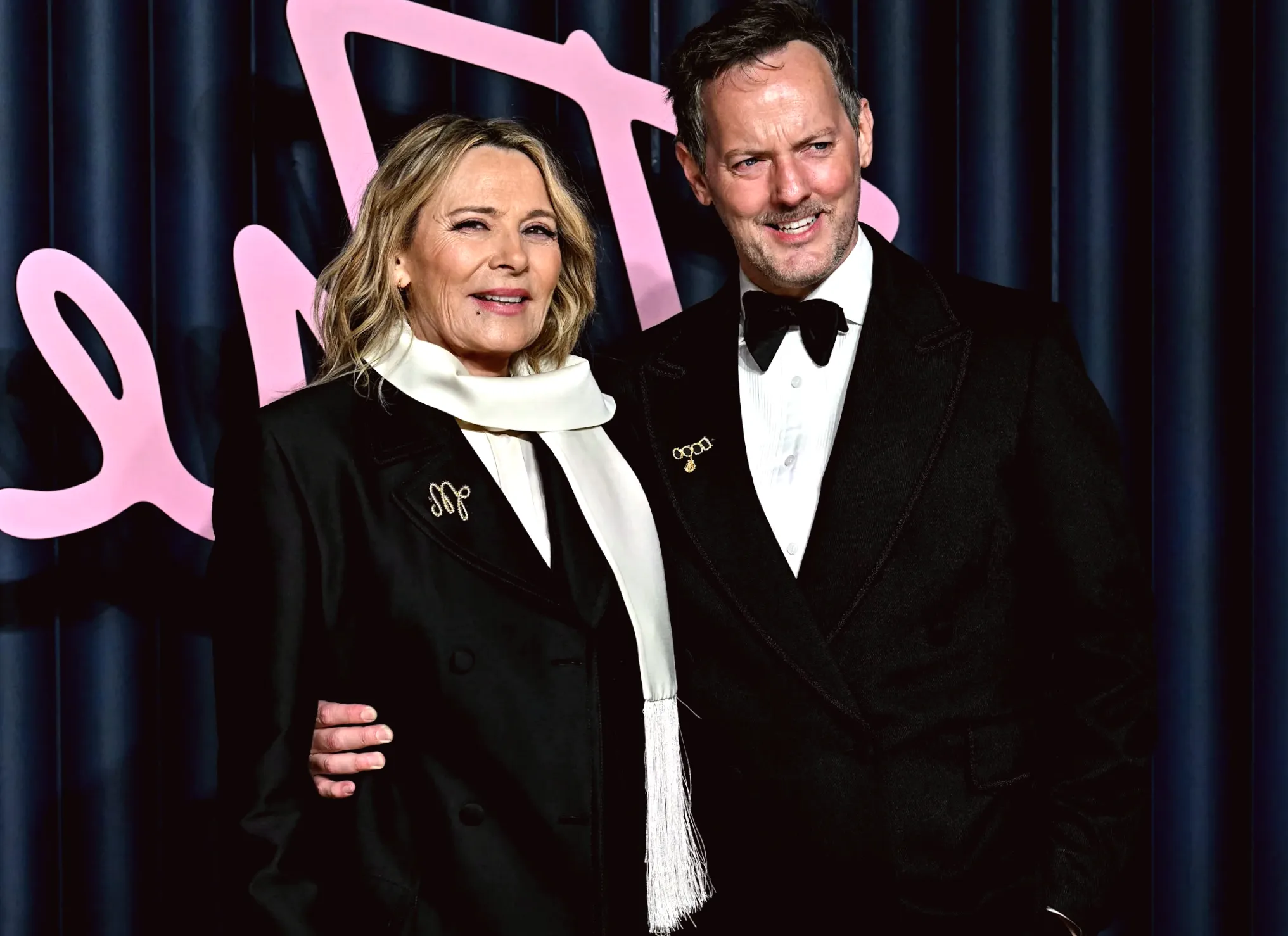 "Kim Cattrall from "Sex and the City" ties the knot with Russell Thomas in London"