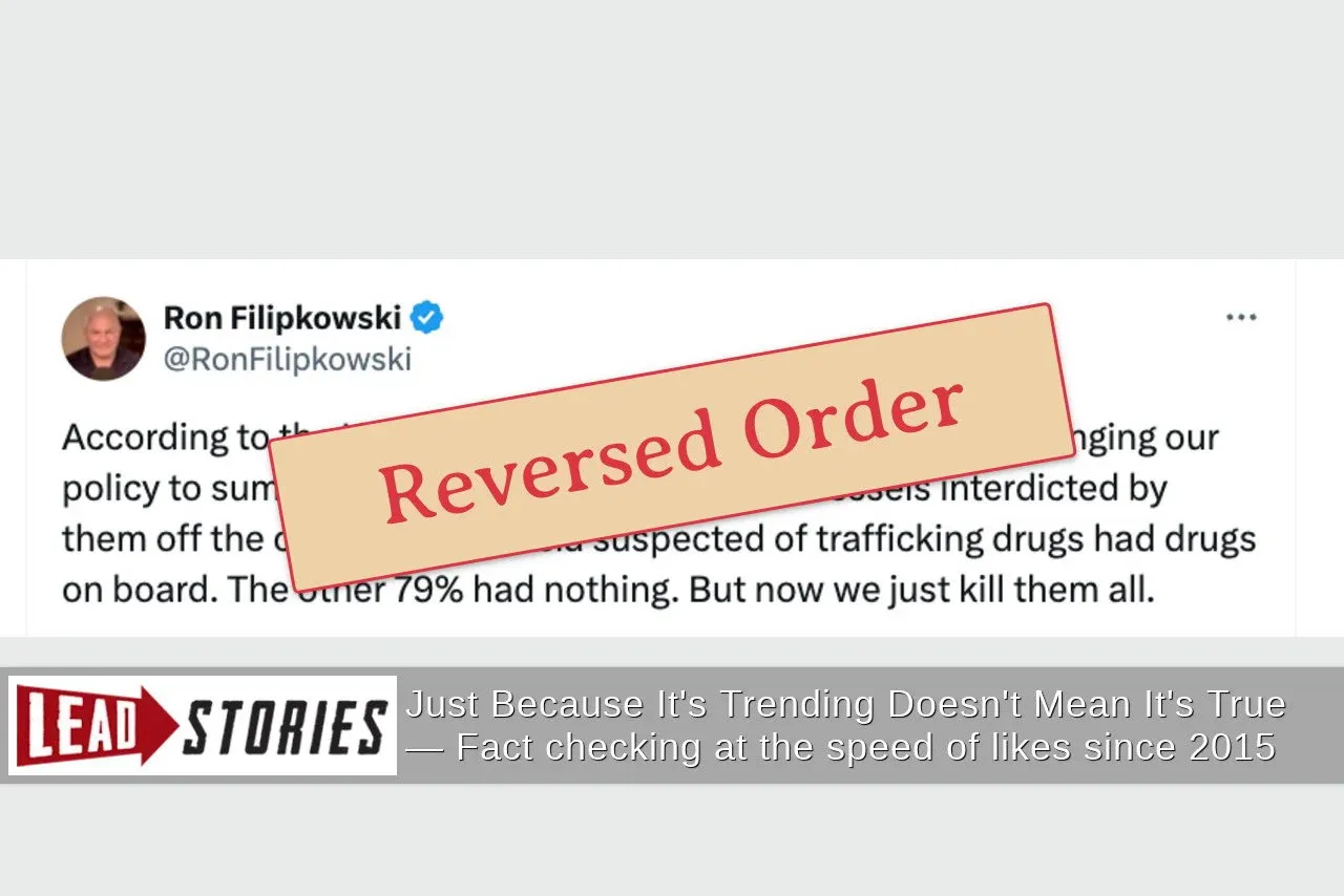 Fact Check: Coast Guard Actually Reported 81% Of Suspected Trafficking Boats Stopped Off Venezuela Before Airstrikes Had Drugs