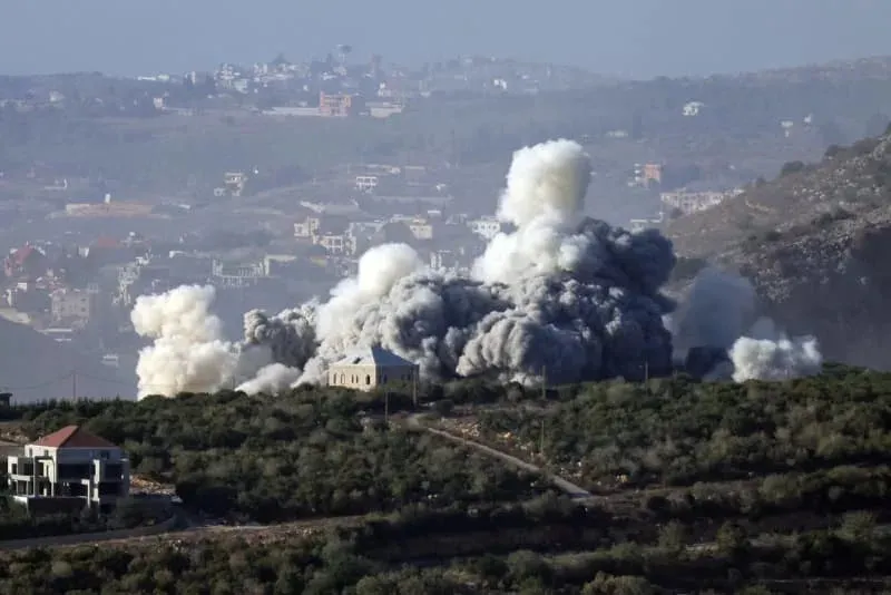 Israeli military attacks Hezbollah positions throughout southern Lebanon