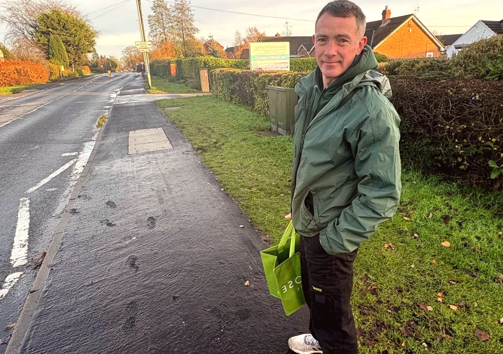 Outrage over footprints found on newly constructed path