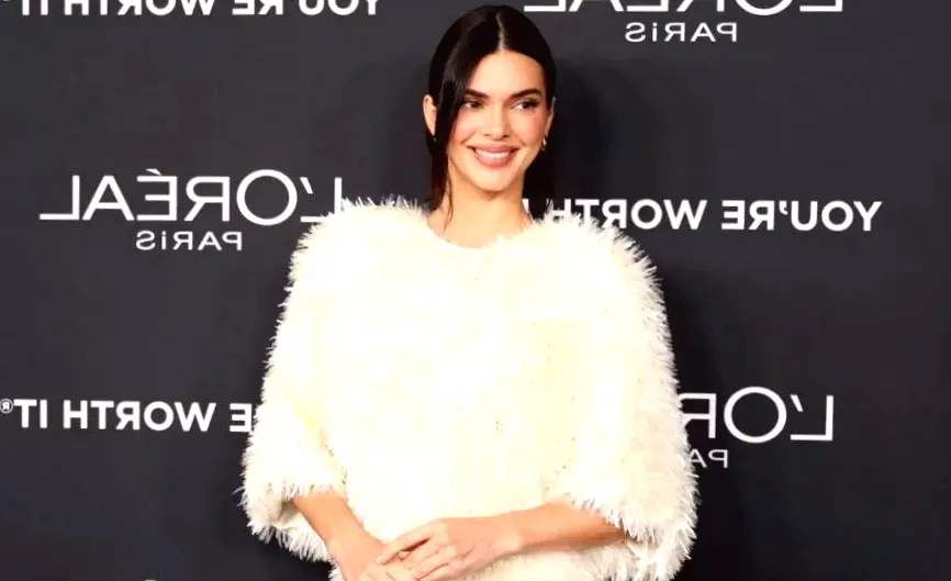 Kendall Jenner's Beaded Gown Look is Elevated by Her Leggy Display