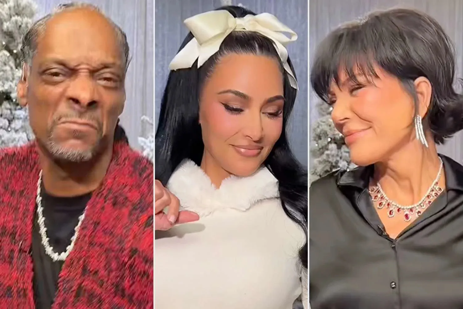 Kim Kardashian celebrates SKIMS Christmas with Mom Kris Jenner and Snoop Dogg in festive TikTok dance: 'Merry Kimsmas'