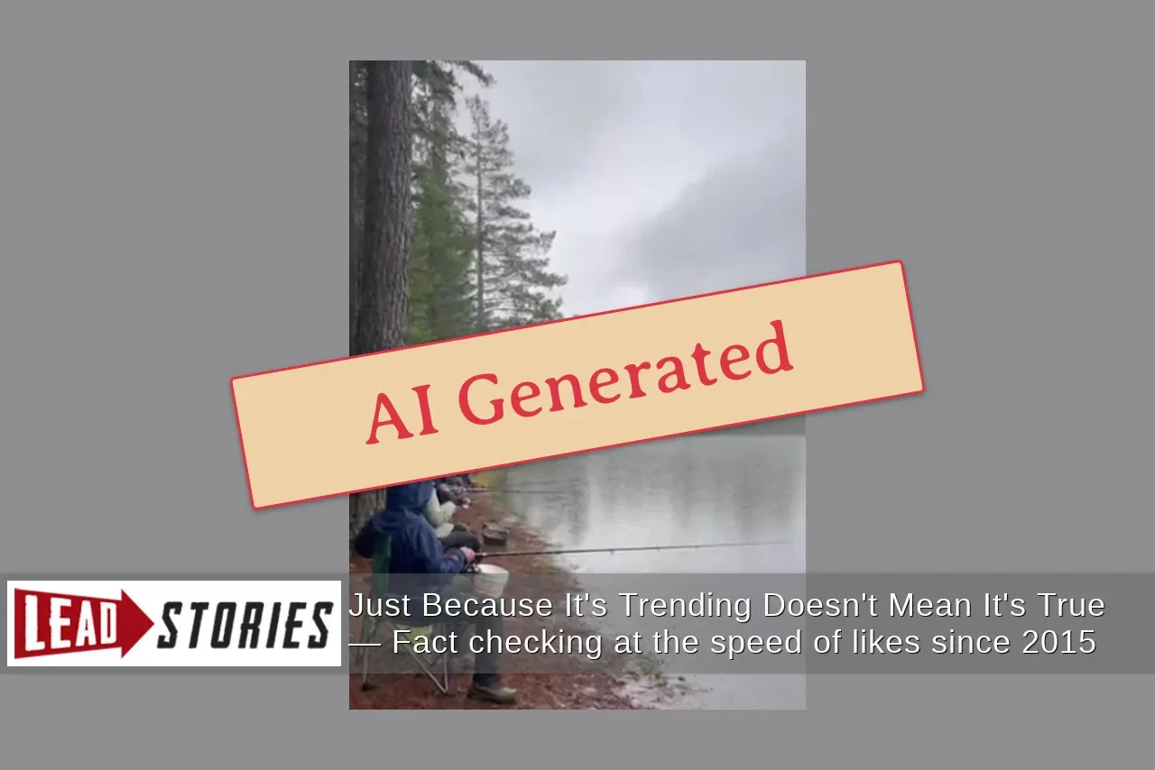 Debunked: Video of Lightning Strike at Fishing Spot Is Not Authentic -- AI Generates Unbelievable Response