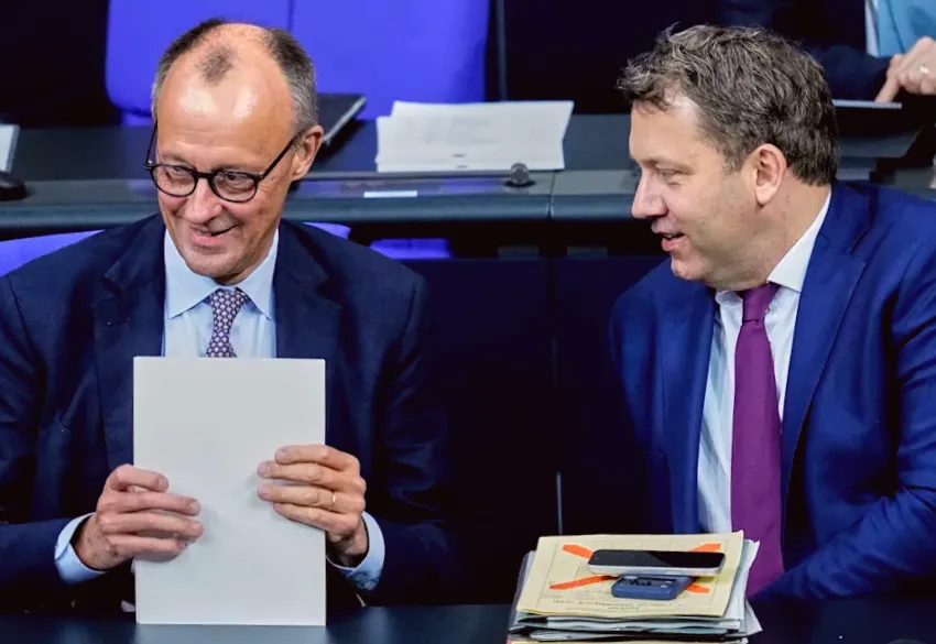 German parliament gives approval to pension package following a rebellion in Merz's party