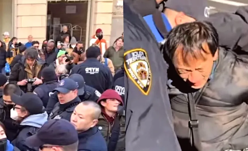 Criticism arises over NYPD reaction to Chinatown anti-ICE demonstration