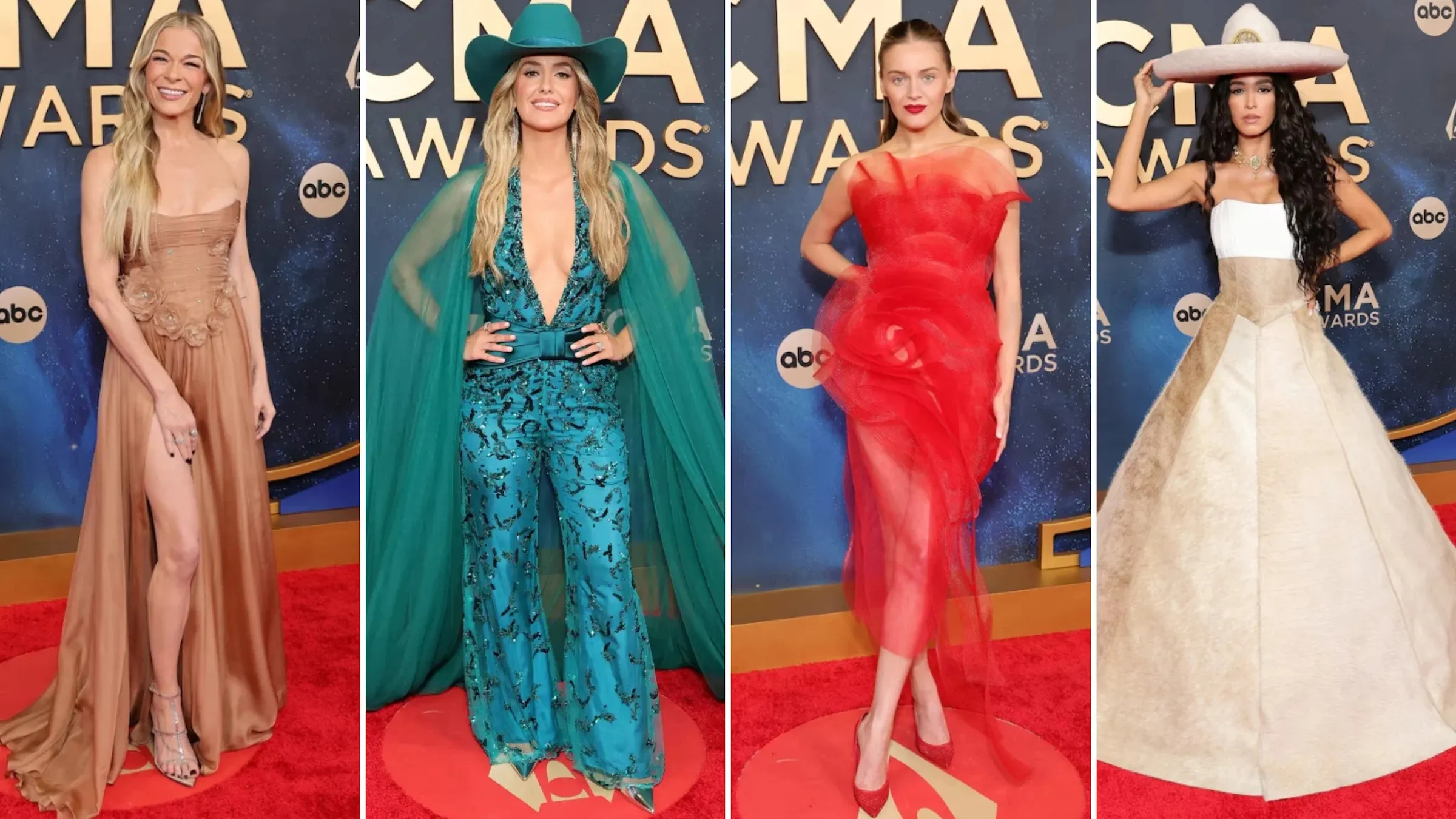 The CMA Awards red carpet transformed into a glamorous runway - see which stars aced the look