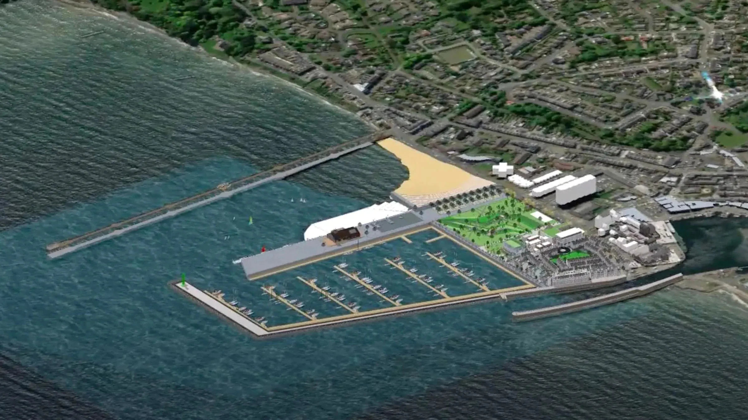 Marina's sole intention is to promote investment