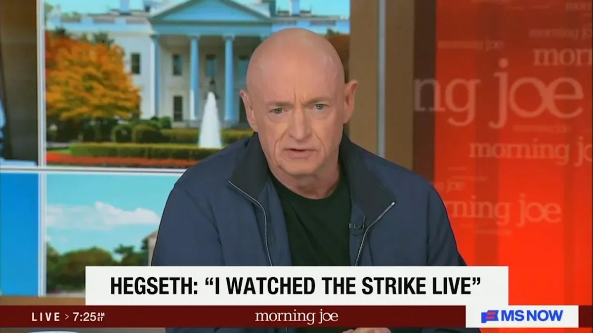 Mark Kelly Alleges DoD Failed to Mention Second Strike on Boat During 'Evasive' Congressional Briefing