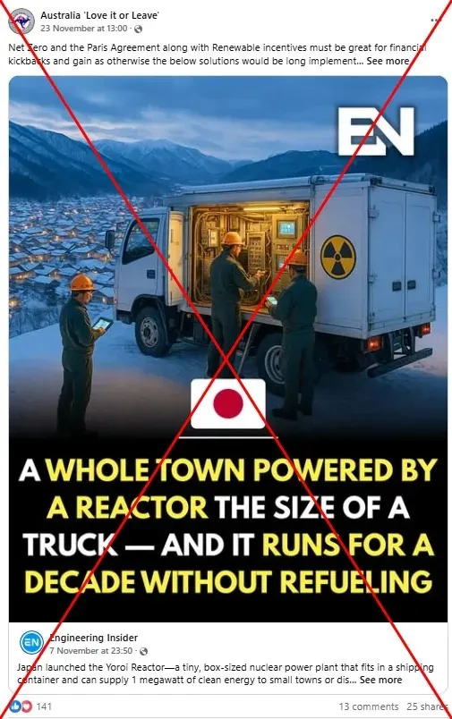 Japan's Large Nuclear Reactors Trigger Envy in Australia