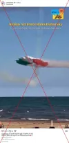 Misrepresented Italian Air Force Clip as Indian Fighter Jets Exhibition