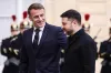 Zelensky holds talks with Macron in Paris on peace proposal