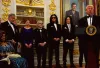 Trump presents medals to Kennedy Center honorees during Oval Office ceremony